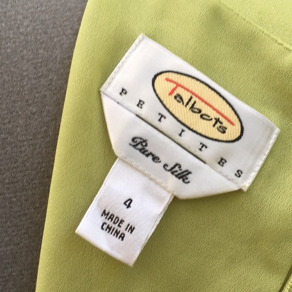 Talbots Petites Dress Silk Size 4P - Picture 6 of 9